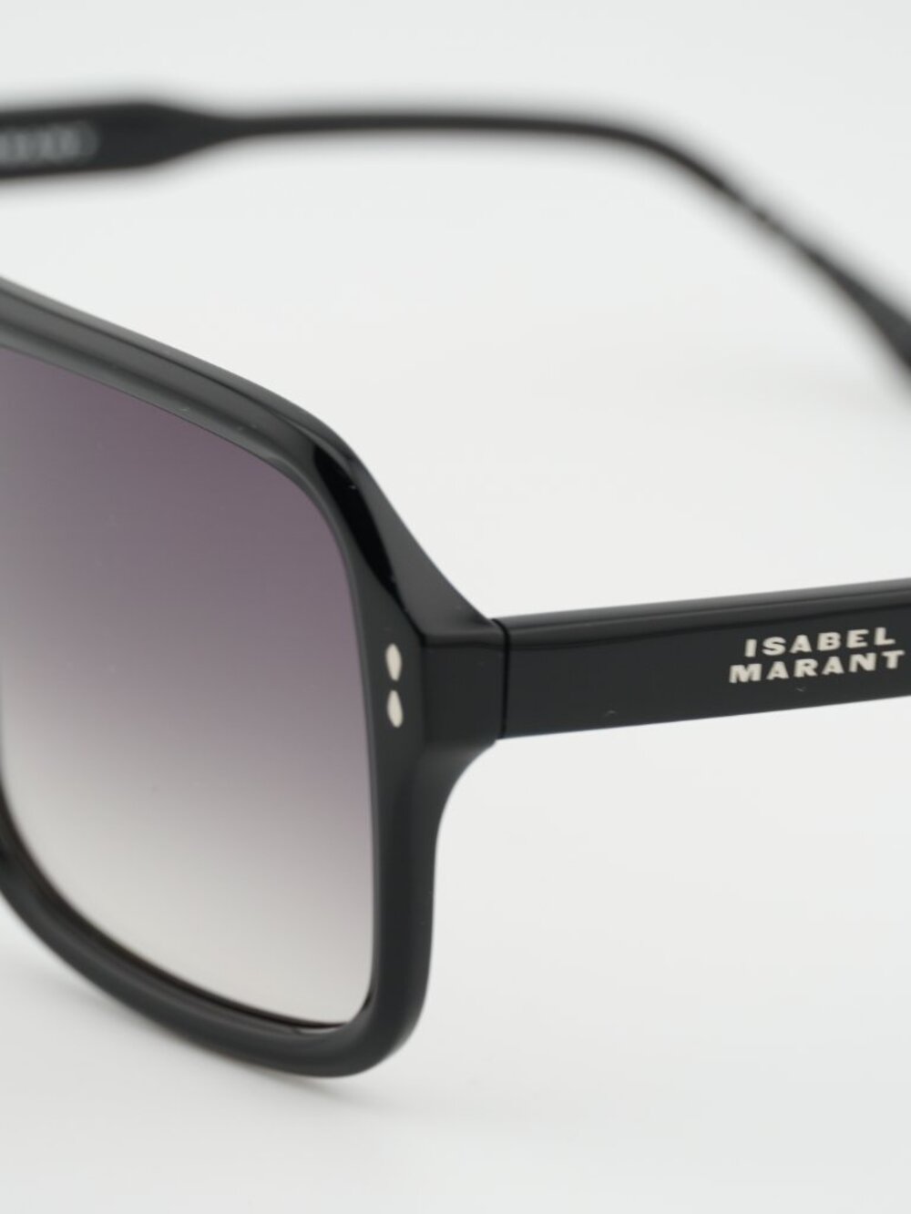 Isabel Marant IM 0125/S 0807 9O Sunglasses Black Square Frame, Grey Lenses - Picture 2 of 9